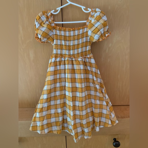 Seed Heritage Yellow Checkered Dress - Picture 1 of 3